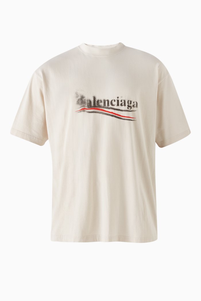 

Unisex Political Stencil T-shirt in Vintage-jersey, White