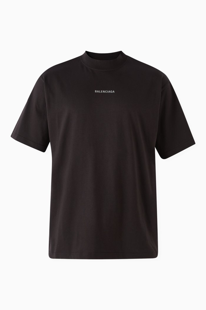 

Unisex Back Logo T-shirt in Cotton-jersey, Black