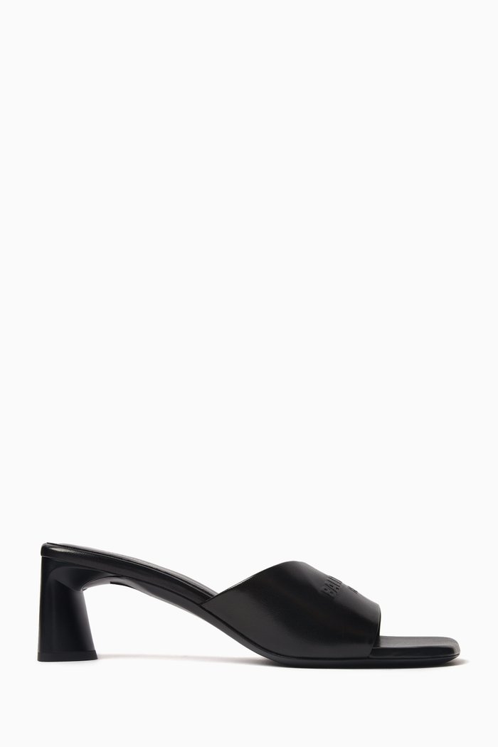 

Duty Free 60 Sandals in Shiny Lambskin, Black