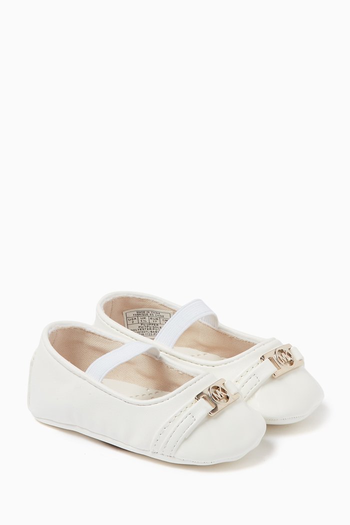 

Baby Nyomi Ballerina Shoes, White