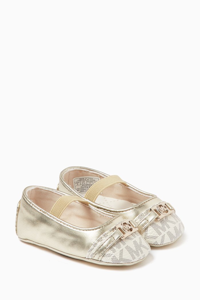 Baby Nyomi Ballerina Shoes, Gold