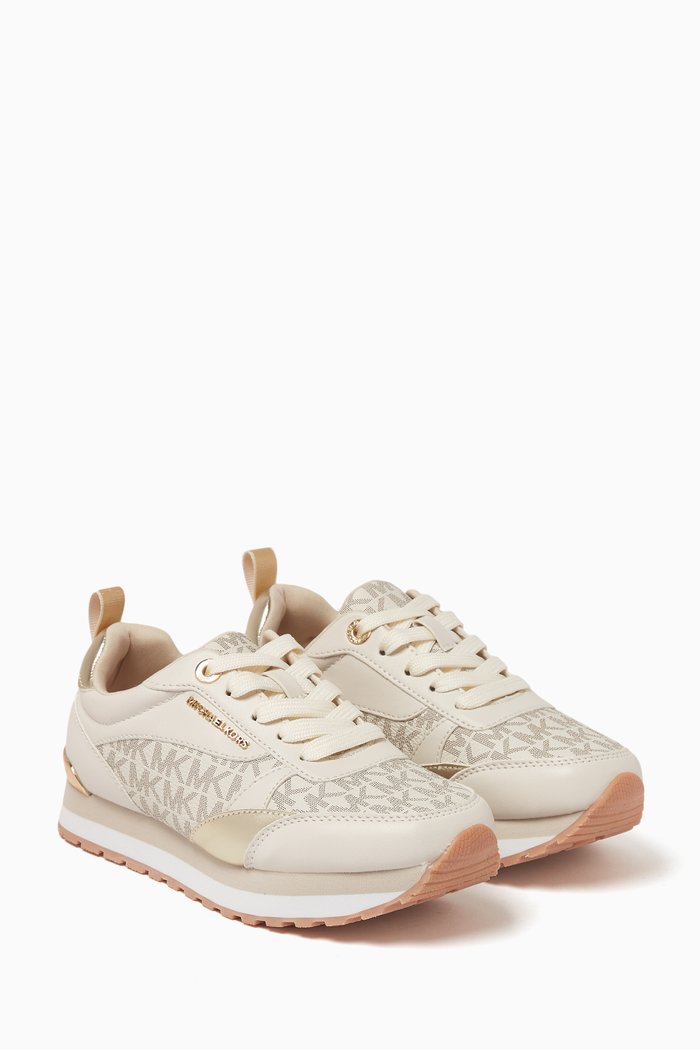 

Billie Dorian Sneakers in Faux Leather, Neutral