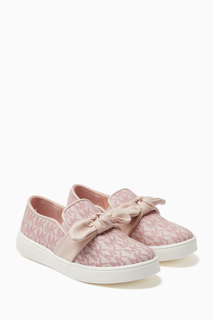 

Jem Bow Slip-on Sneakers in Canvas, Pink