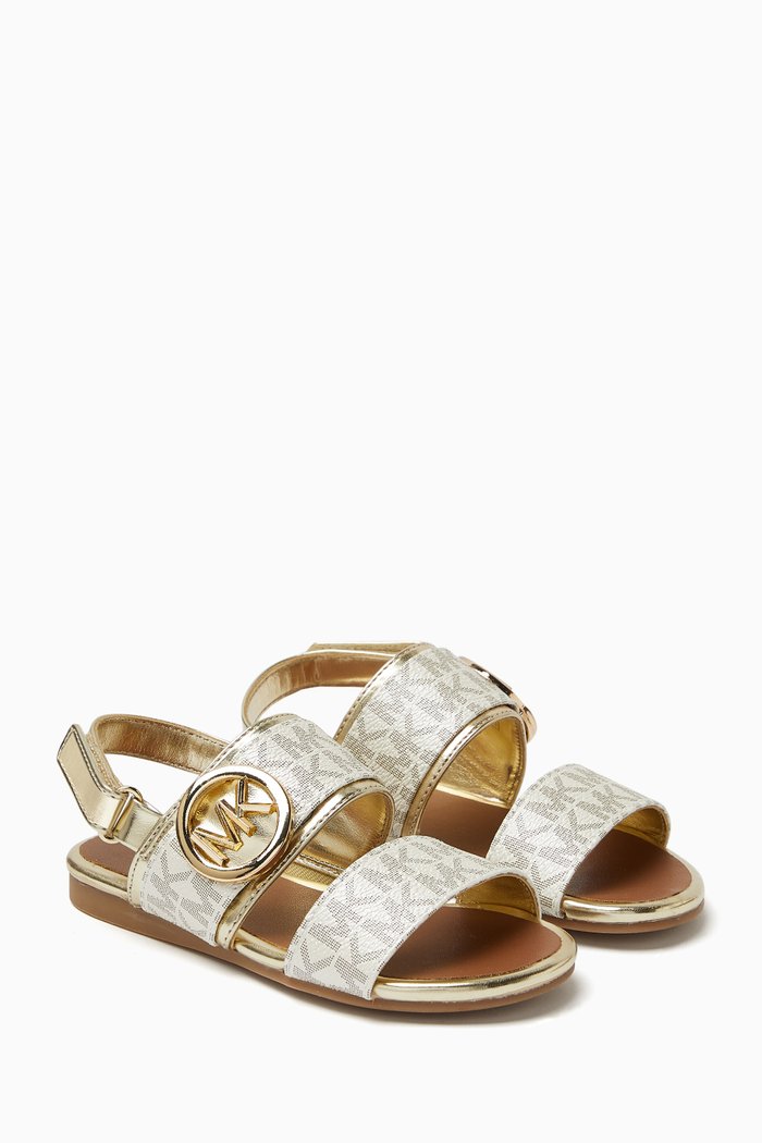 

Sydney Kenzie Sandals in Canvas, Gold