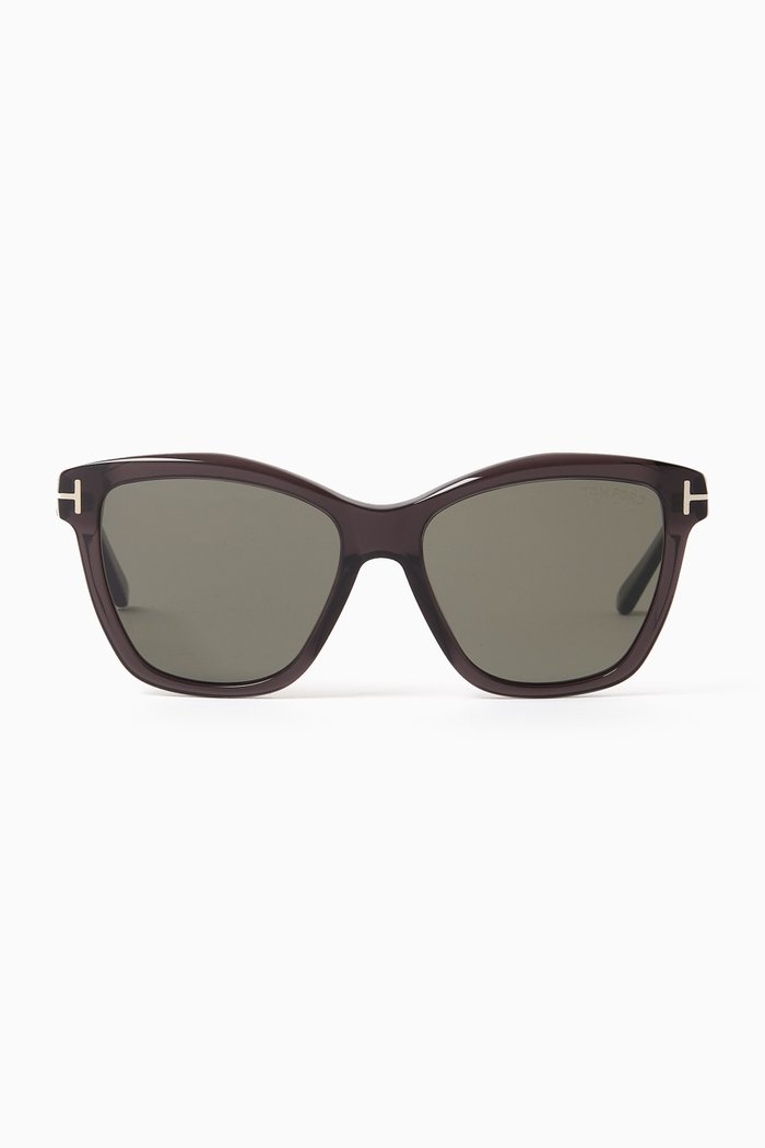

Lucia Polarized Sunglasses in Plastic, Black