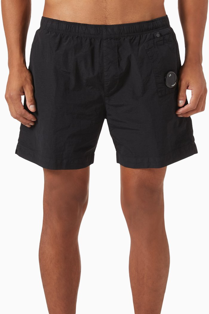 

Utility Swim Shorts in Flatt Nylon, Black