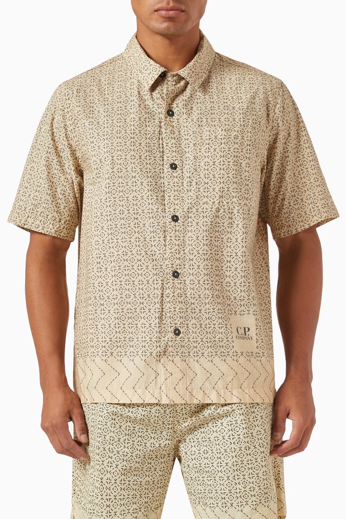 

Baja Shirt in Cotton Poplin, Neutral