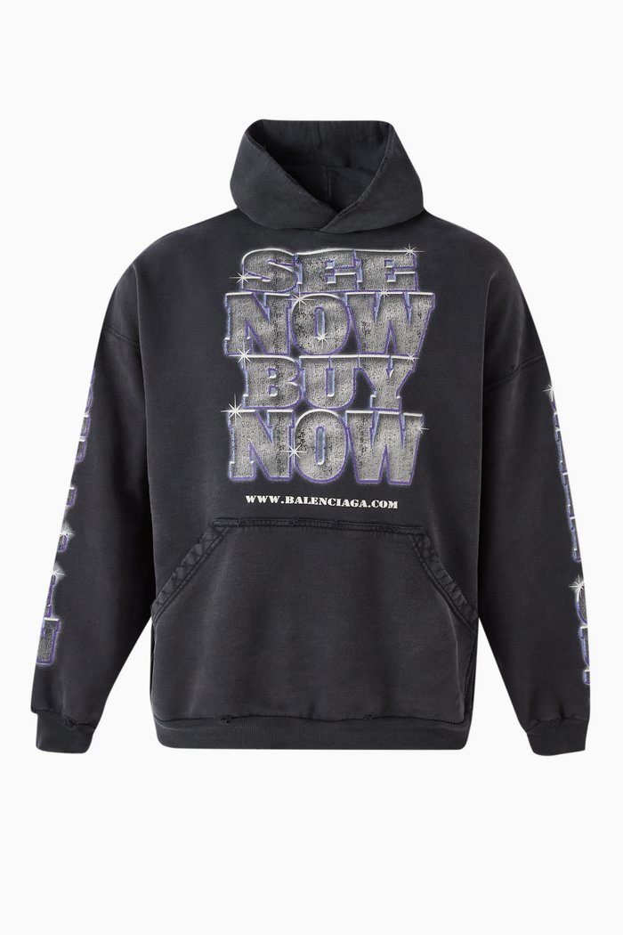 

SNBN Large-fit Hoodie in Fleece, Black