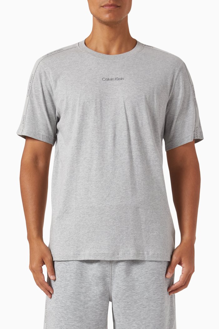 

Gym T-shirt in Technical Cotton-jersey, Grey