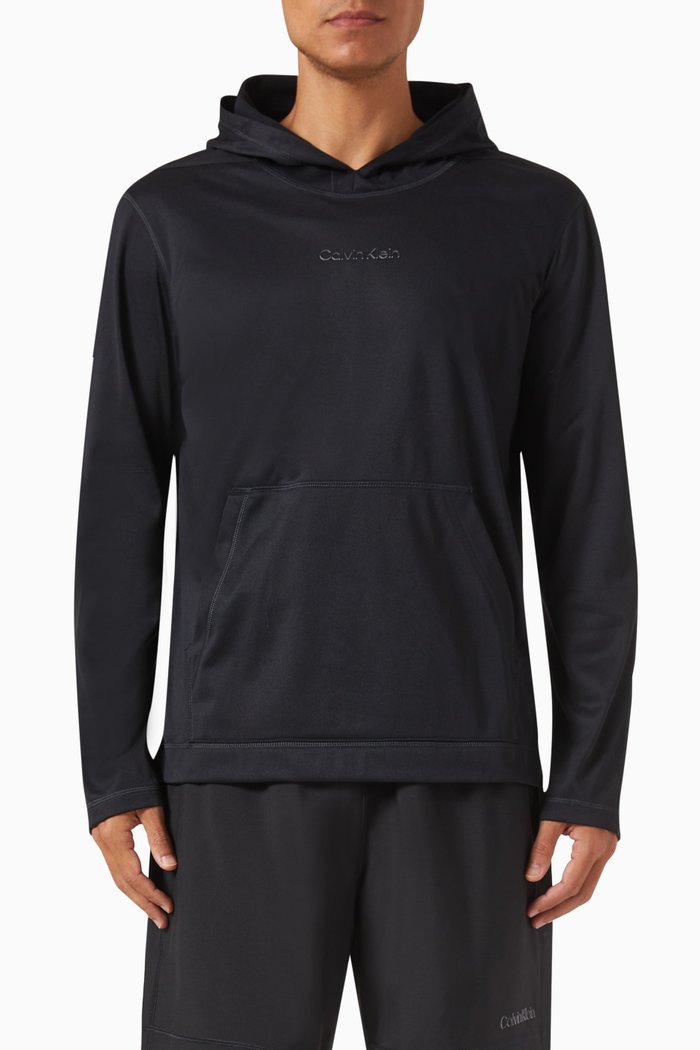 

Logo Hoodie in Brushed-tricot, Black