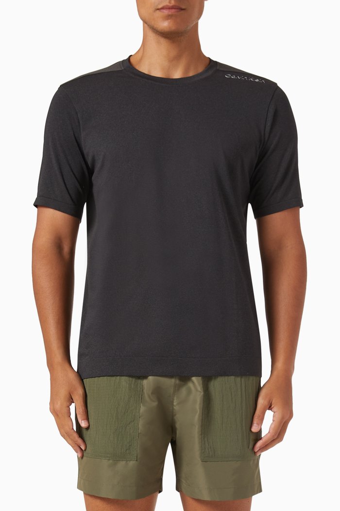 

Gym T-shirt in Technical-fabric, Black