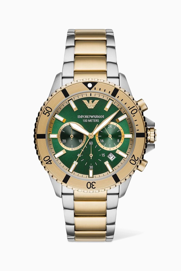 

Diver Chrono Watch, 43mm, Green