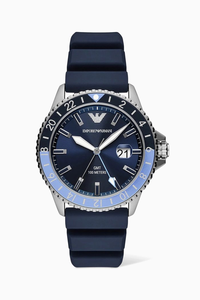 

Diver Stainless Steel Watch, 42mm, Blue