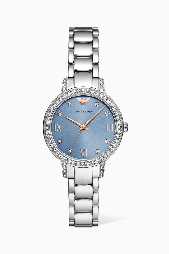 

Cleo Quartz Watch, 32mm, Blue
