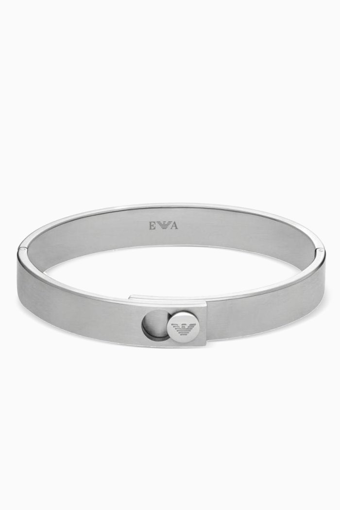 

Couples Bangle Bracelet in Stainless Steel, Silver