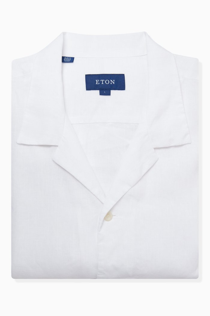 

Resort Shirt in Linen, White