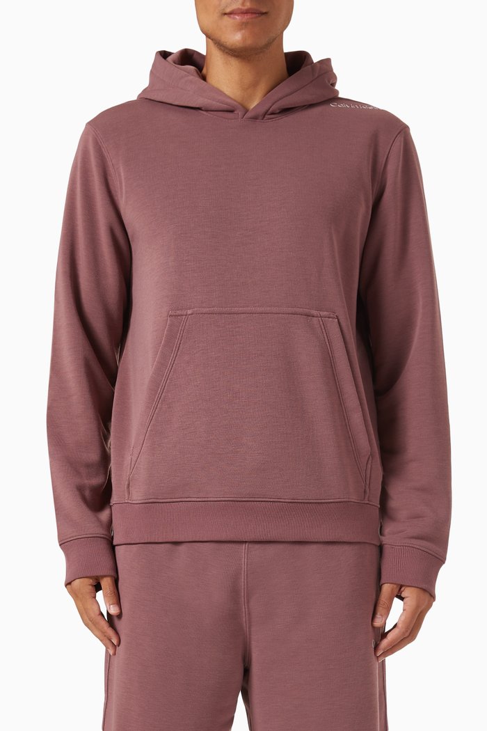 

Hoodie in French-terry, Red