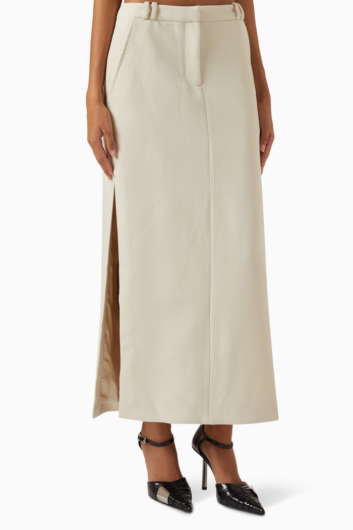 

Irena Maxi Skirt, Neutral
