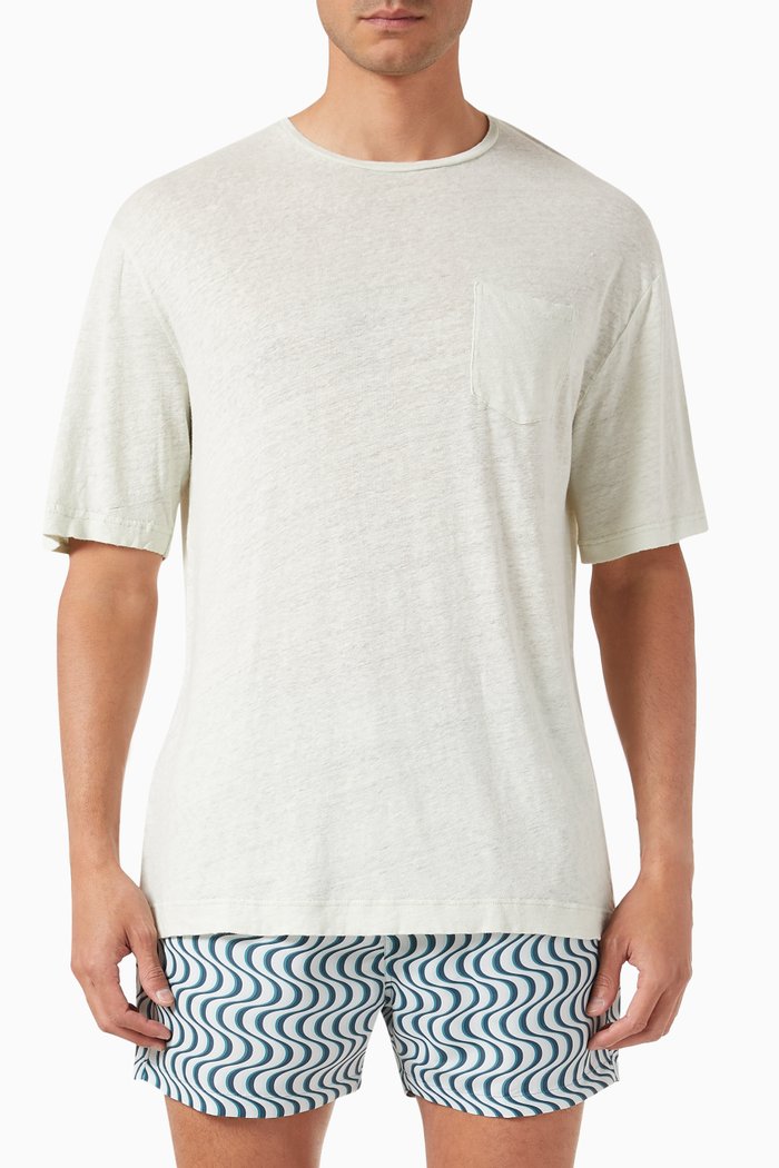 

Carmo Relaxed T-shirt in Linen, Green