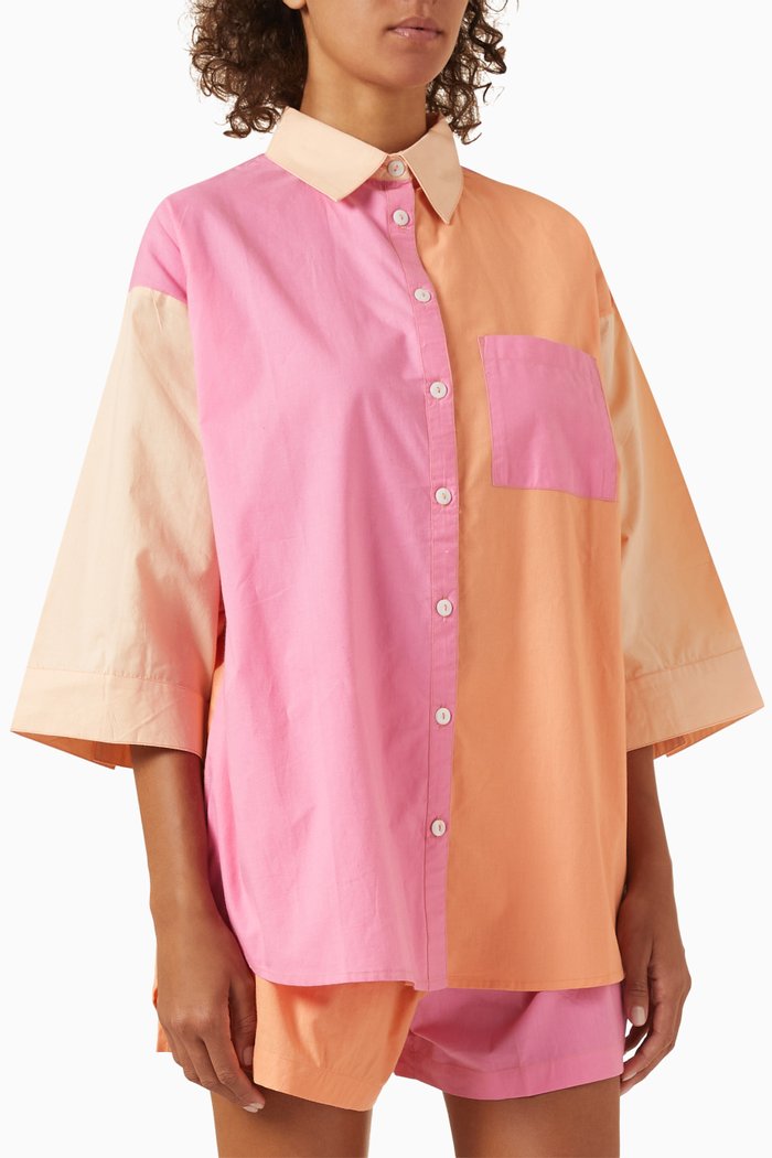 

The Vacay Shirt in Cotton, Pink