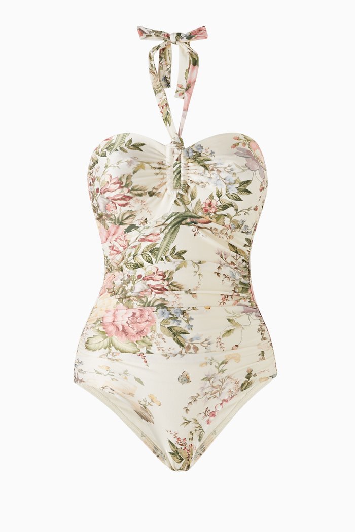 

Waverly Wide Link One-piece Swimsuit in Lycra, Neutral