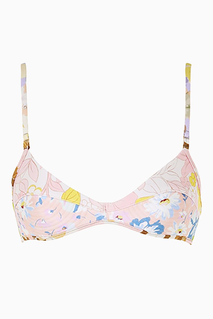 

Pop Bullet Bikini Top in Italian Lycra, Multicolour