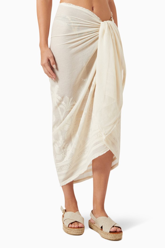 

Palm Pareo in Crochet, Neutral