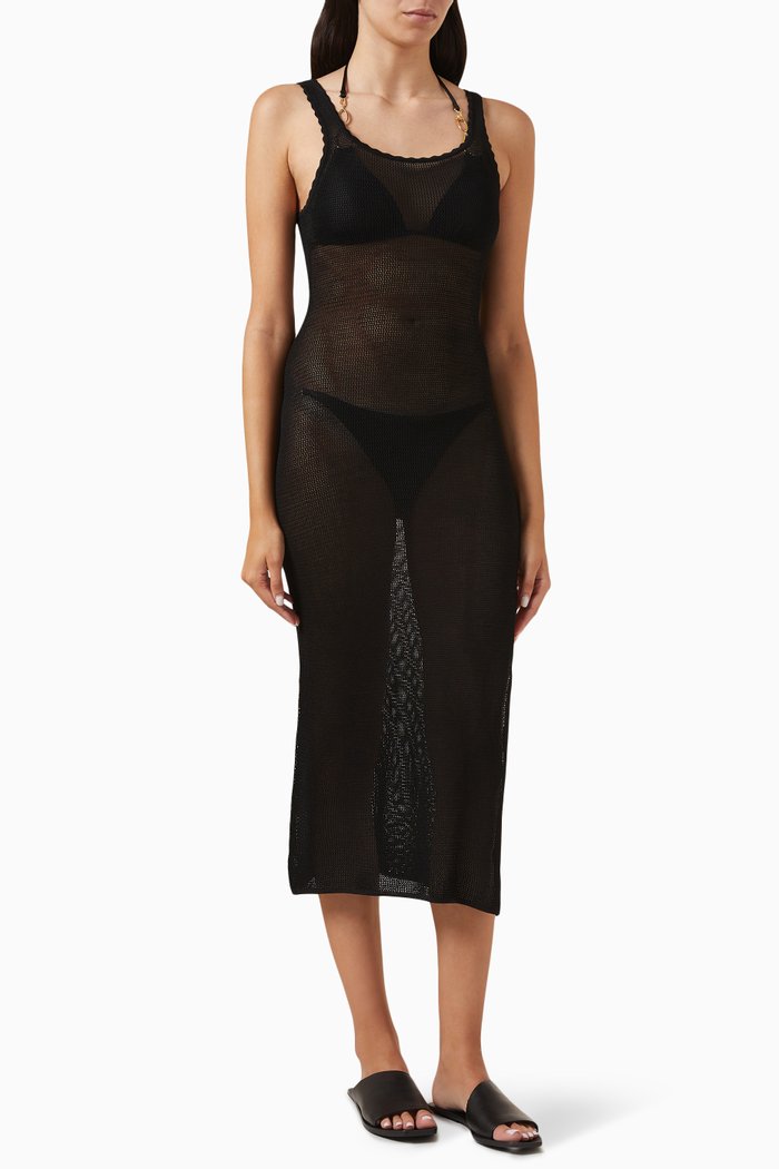 

Lettie Cover-up Dress, Black