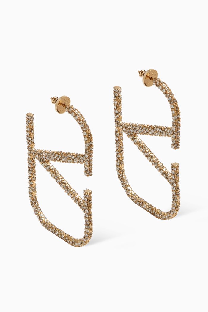 

Valentino Garavani' VLogo Signature Earrings in Metal, Gold