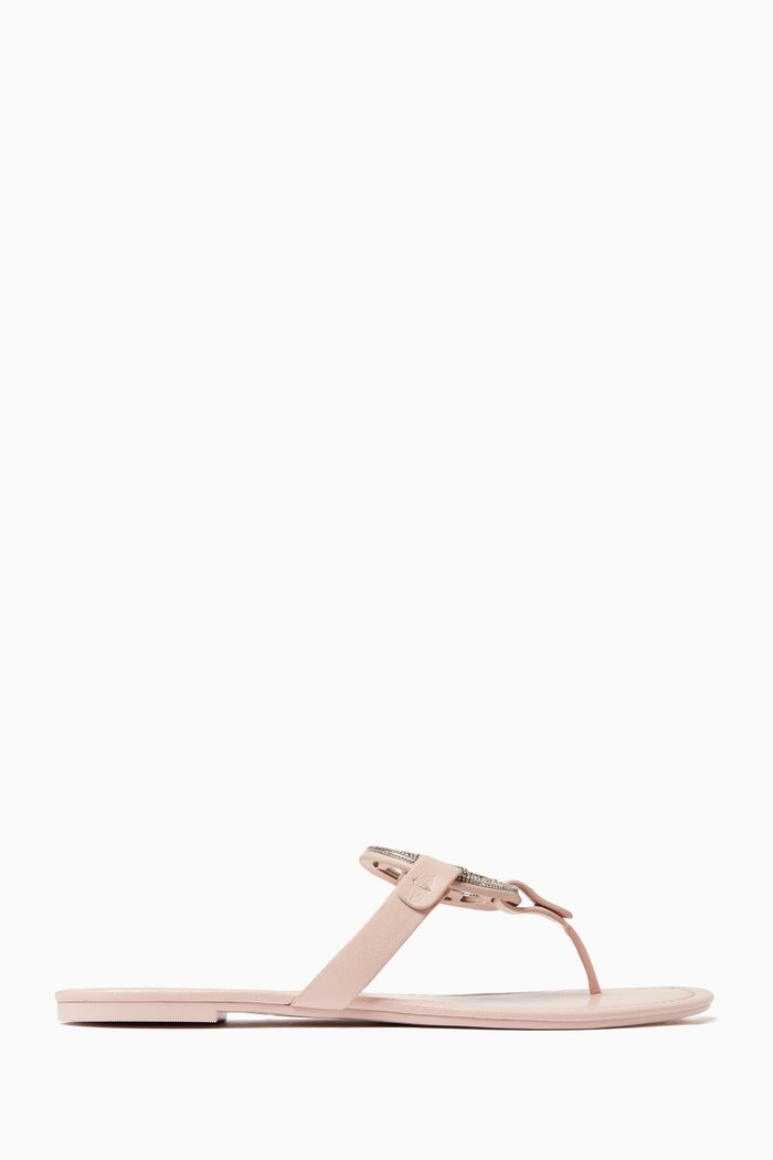 

Miller Pavé Sandals in Leather, Pink