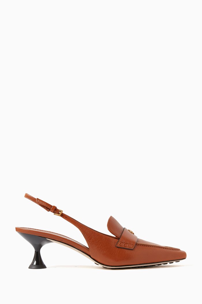 

Ballet 55 Slingback Pumps in Leather, Neutral