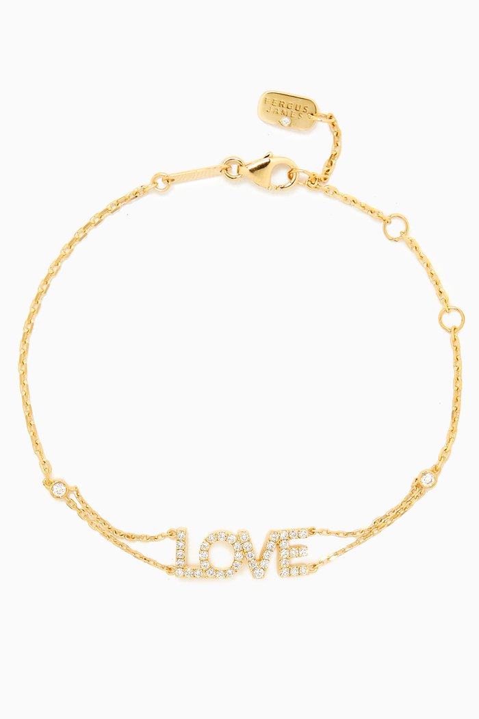 

Love Diamond Bracelet in 18kt Gold, White