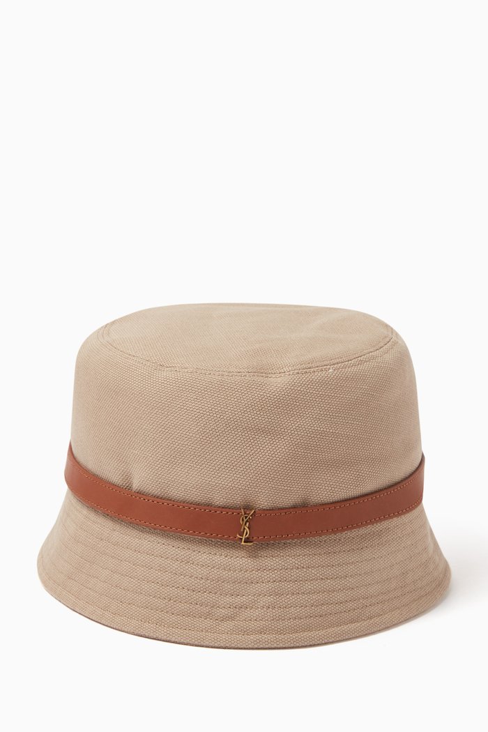 

Cassandre Bucket Hat in Canvas, Neutral
