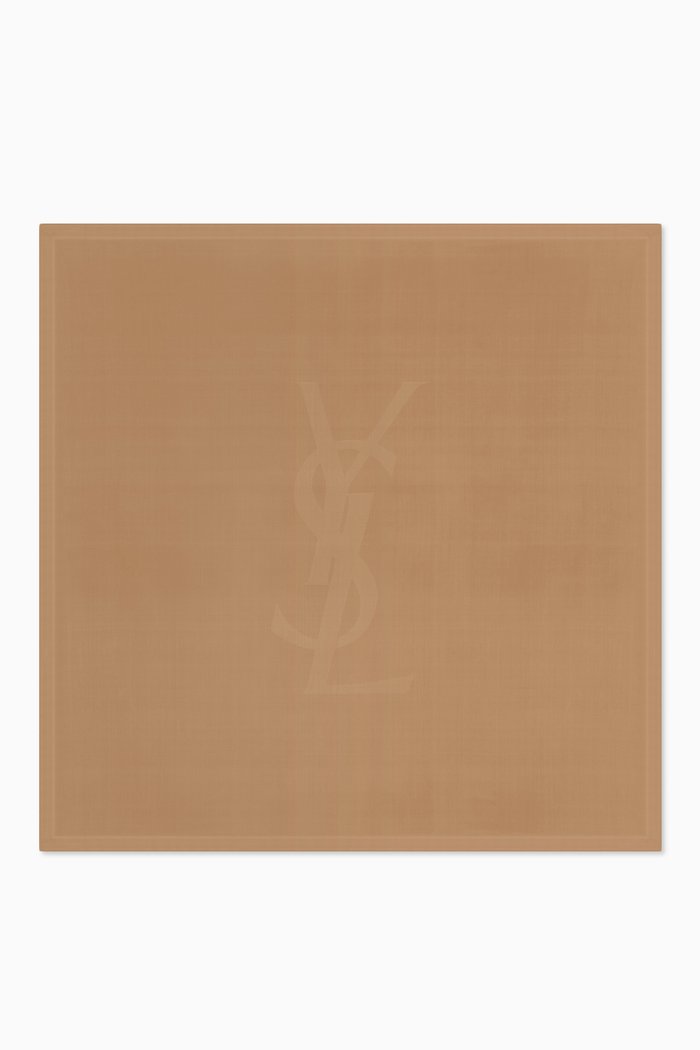 

Cassandre Square Scarf in Silk-charmeuse, Yellow