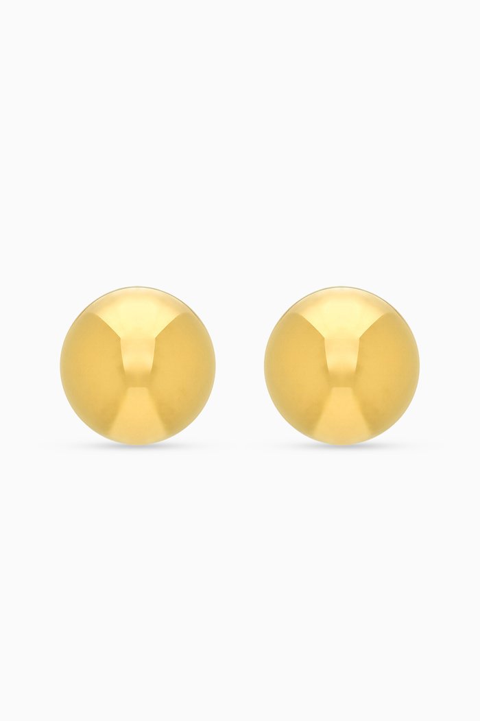 

Dome Clip-on Earrings in Metal, Gold