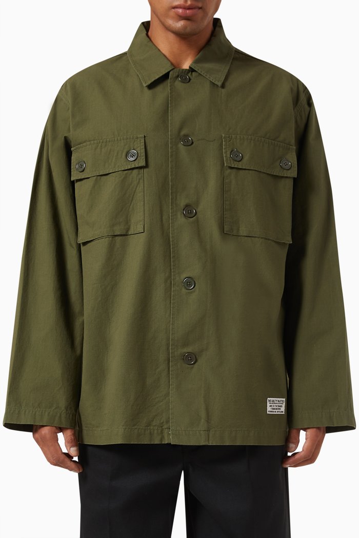 

Army Shirt in Cotton, Green