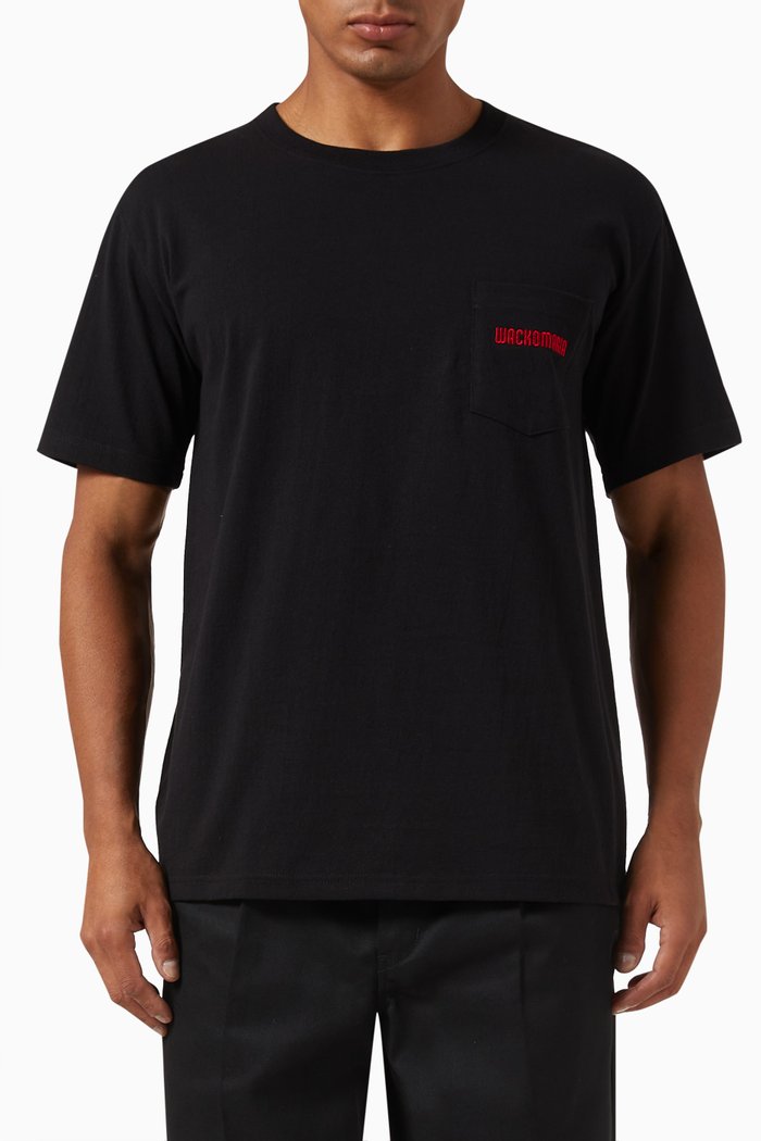 

USA Body T-shirt in Cotton, Black
