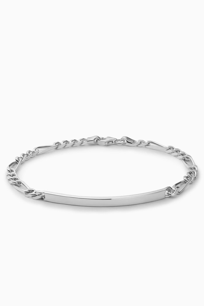 

ID Figaro Chain Bracelet in Sterling Silver