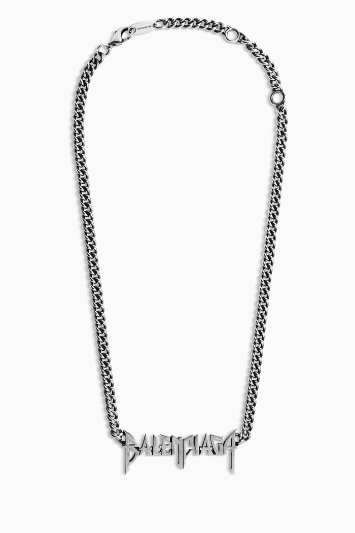 

Typo Necklace in Metal, Silver