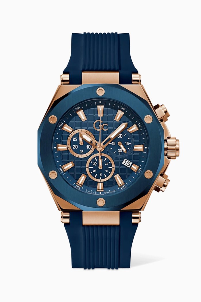 

Legacy Chronograph Silicone Watch, 44mm, Blue