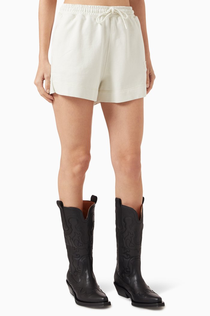 

Isoli Drawstring Shorts in Organic-cotton, White