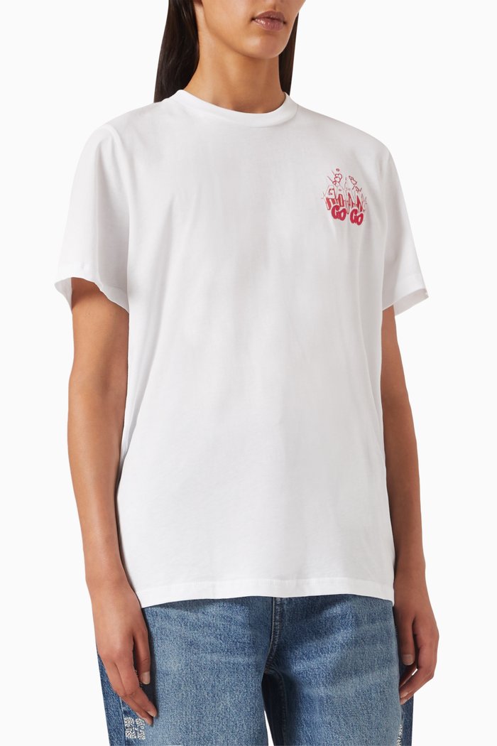 

GoGo Relaxed-fit T-shirt in Organic-cotton, White