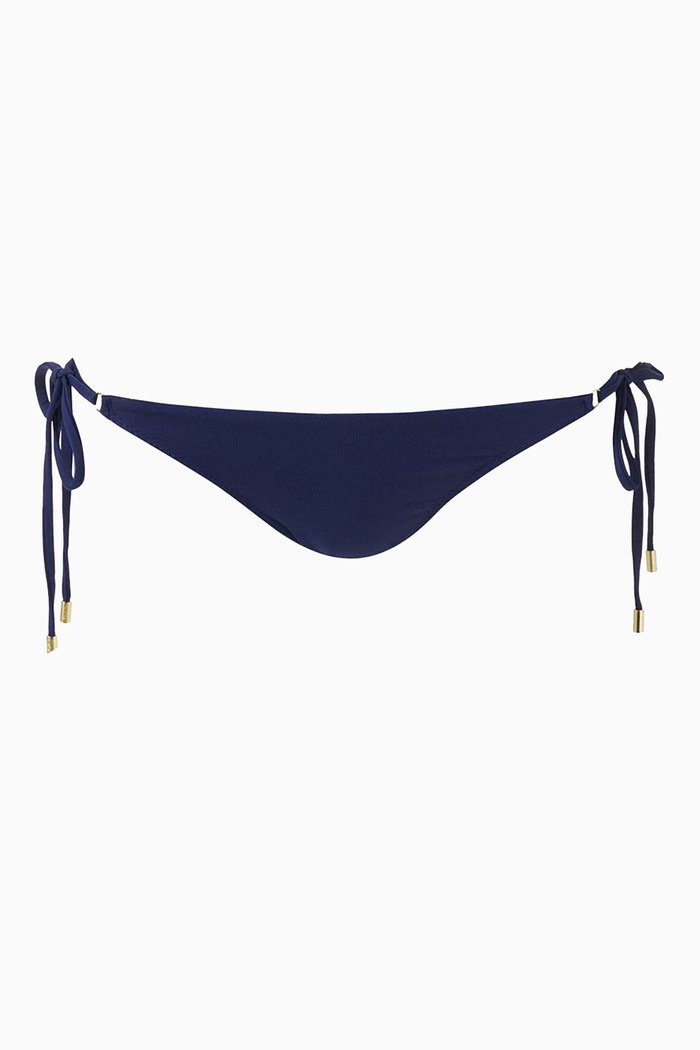 

Antibes Side-tie Bikini Brief in Stretch Nylon, Blue