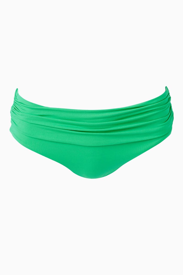 

Bel Air Bikini Bottoms in Stretch Nylon, Green