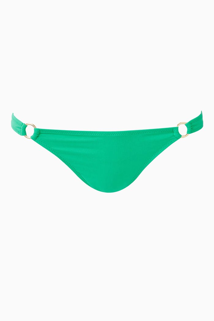 

Caracas Bikini Bottoms in Stretch Nylon, Green