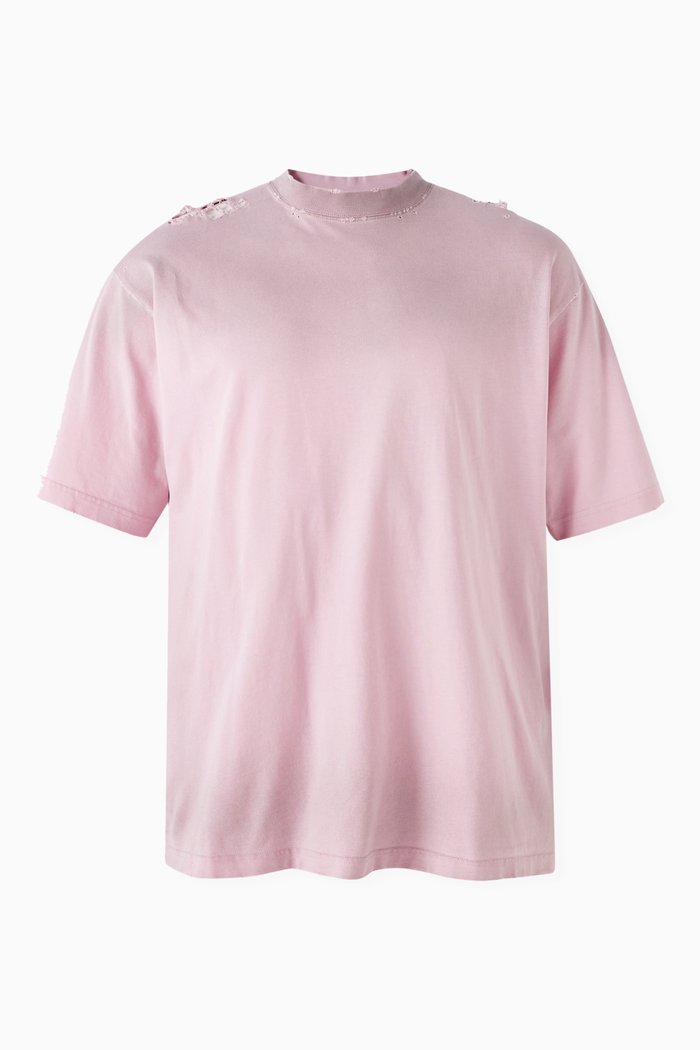 

Unisex Gothic-type Medium Fit T-shirt in Vintage-jersey, Pink