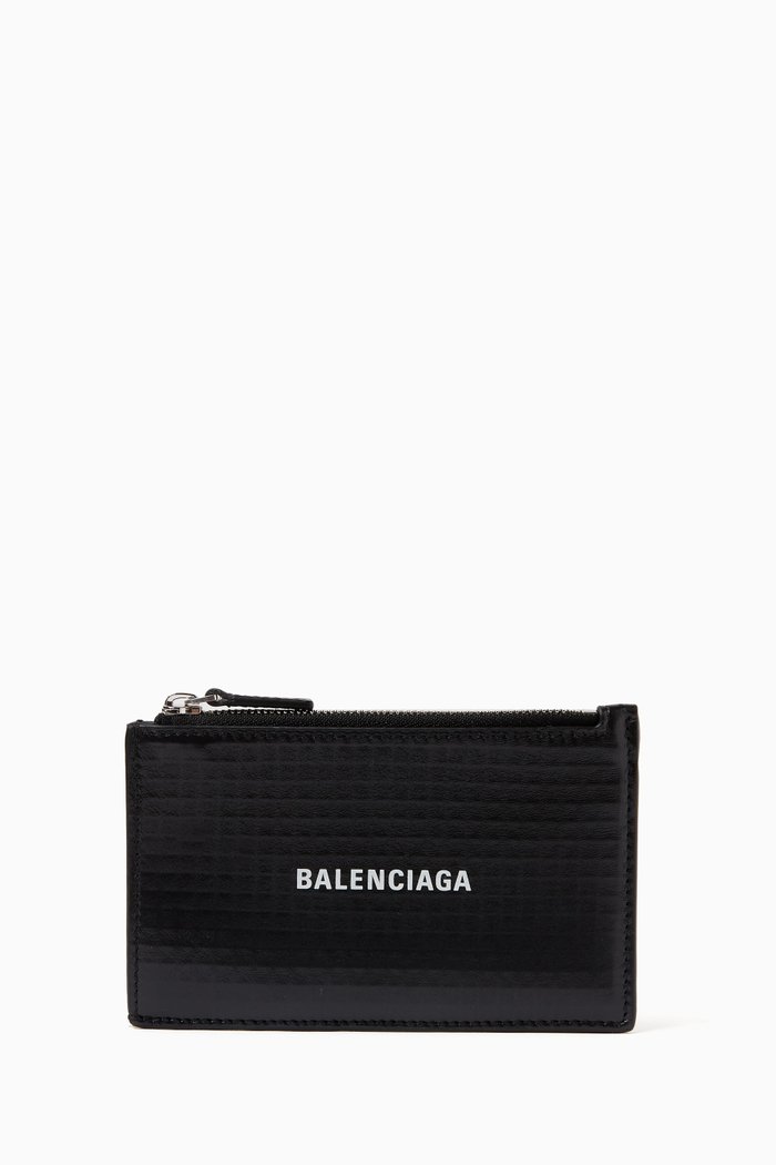 

Large Cash & Card Holder in Leather, Black