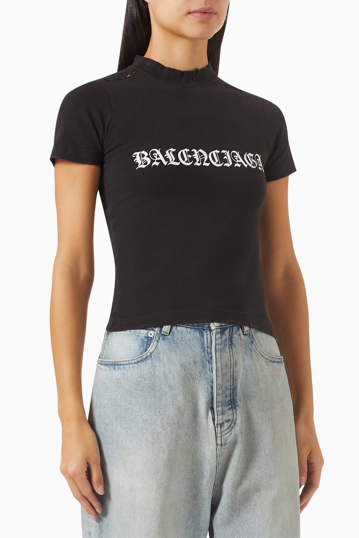 

Shrunk T-shirt in Cotton, Black