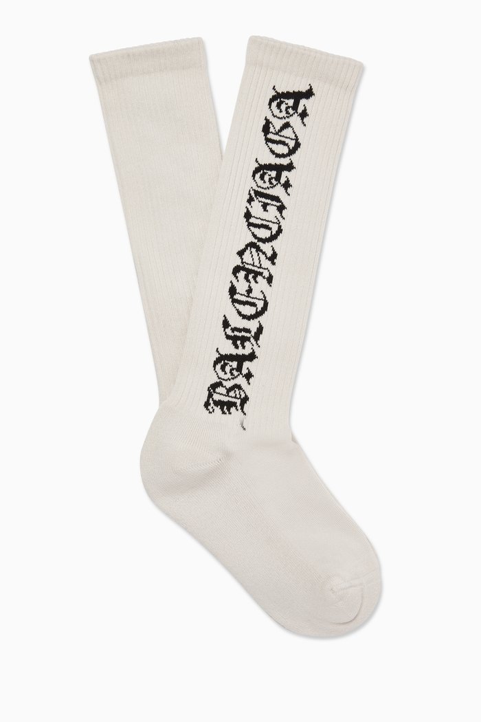 

Gothic Tennis Socks, White
