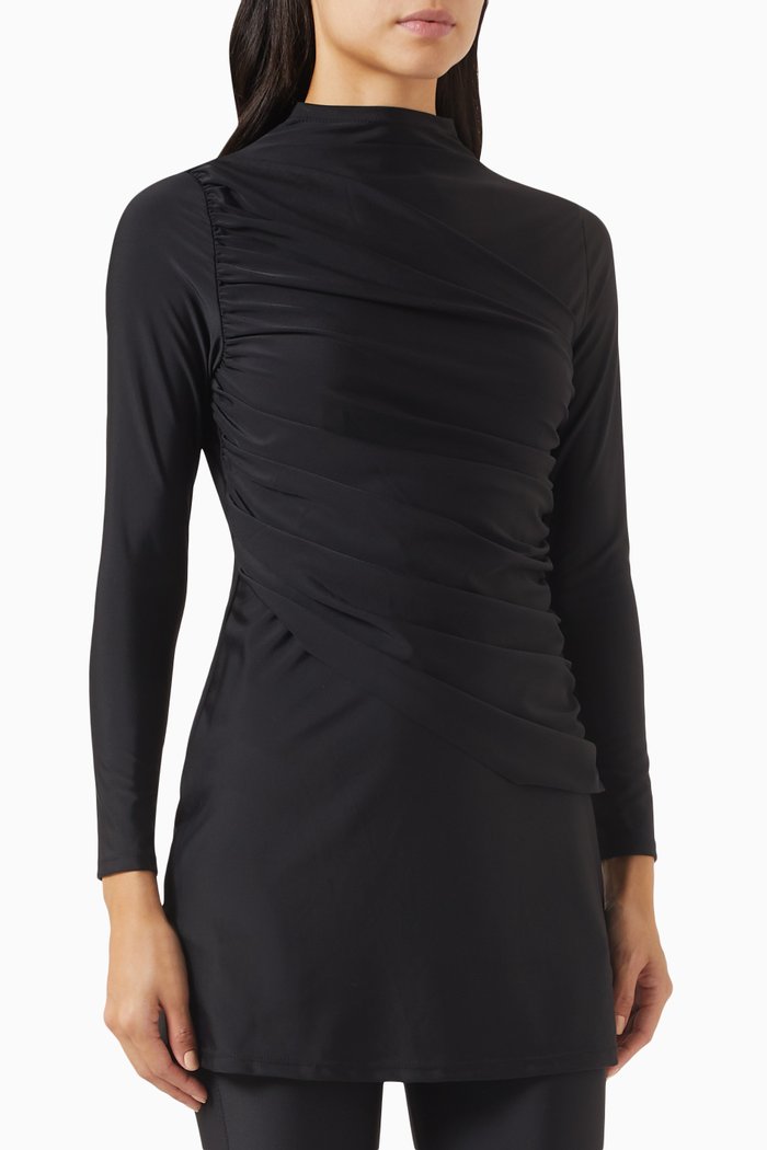 

Diana Swim Dress in Stretch-nylon, Black